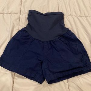 Motherhood Maternity navy blue shorts
